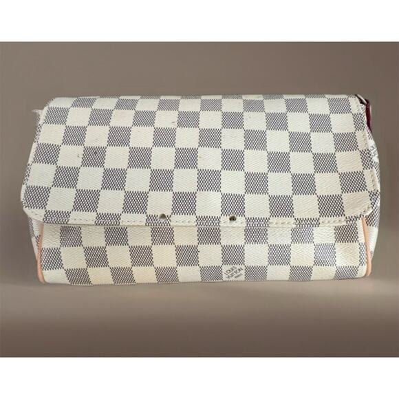 Louis Vuitton Favorite PM Damier Azur Clutch For Repair Or Repurpose Authentic - Picture 1 of 13